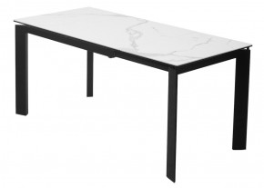 Стол CORNER 120 MATTE STATUARIO Белый мрамор матовый керамика, стекло/ черный каркас, ®DISAUR в Кунгуре - kungur.mebel24.online | фото 6