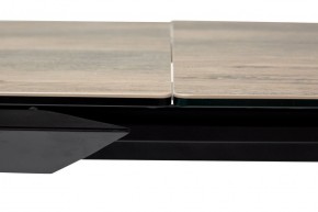 Стол CREMONA 140 KL-61 под дерево, итальянская керамика/ черный каркас, ®DISAUR в Кунгуре - kungur.mebel24.online | фото 6