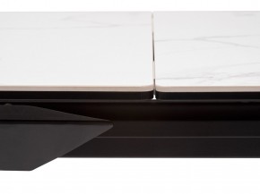 Стол CREMONA 140 MATTE STATUARIO Белый мрамор матовый, керамика/ черный каркас, ®DISAUR в Кунгуре - kungur.mebel24.online | фото 4
