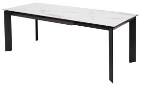 Стол CREMONA 140 MATTE STATUARIO Белый мрамор матовый, керамика/ черный каркас, ®DISAUR в Кунгуре - kungur.mebel24.online | фото 5