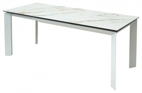 Стол CREMONA 160 KL-188 Контрастный мрамор / белый каркас, ®DISAUR в Кунгуре - kungur.mebel24.online | фото 3