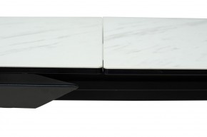Стол CREMONA 160 KL-99 Белый мрамор матовый, итальянская керамика / черный каркас, ®DISAUR в Кунгуре - kungur.mebel24.online | фото 4