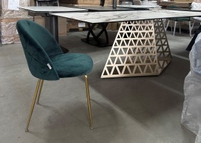 Стол ENNA 220 KL-188 Контрастный мрамор матовый, итальянская керамика/ каркас цвета шампань, ®DISAUR в Кунгуре - kungur.mebel24.online | фото 7