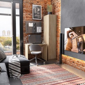 Стол КАСТОР письменный 80х50, цвет Дуб Сонома в Кунгуре - kungur.mebel24.online | фото 3