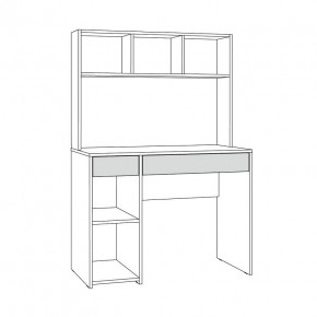 Стол компьютерный 12.77 F Комфорт (Белый РЕ шагрень) в Кунгуре - kungur.mebel24.online | фото 4