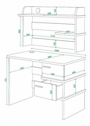 Стол компьютерный Домино нельсон СД-15 в Кунгуре - kungur.mebel24.online | фото 3