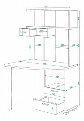 Стол компьютерный Домино нельсон СК-20 в Кунгуре - kungur.mebel24.online | фото 5