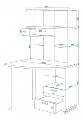 Стол компьютерный Домино нельсон СК-20 в Кунгуре - kungur.mebel24.online | фото 5