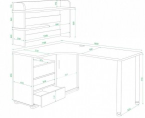 Стол компьютерный Домино нельсон СР-145М в Кунгуре - kungur.mebel24.online | фото 2