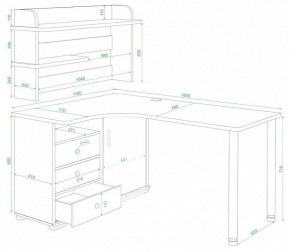 Стол компьютерный Домино нельсон СР-165М в Кунгуре - kungur.mebel24.online | фото 2