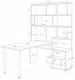 Стол компьютерный Домино нельсон СР-420/130 в Кунгуре - kungur.mebel24.online | фото 2