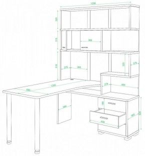 Стол компьютерный Домино нельсон СР-420/130 в Кунгуре - kungur.mebel24.online | фото 2