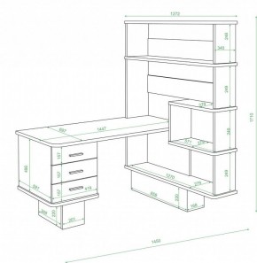 Стол компьютерный Домино нельсон СР-520 в Кунгуре - kungur.mebel24.online | фото 2