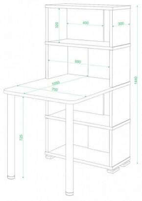 Стол компьютерный Домино СБ-10М/4 в Кунгуре - kungur.mebel24.online | фото 2