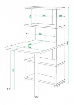 Стол компьютерный Домино СБ-10М4 в Кунгуре - kungur.mebel24.online | фото 3