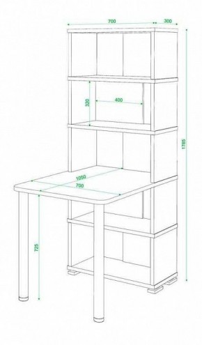 Стол компьютерный Домино СБ-10М5 в Кунгуре - kungur.mebel24.online | фото 4