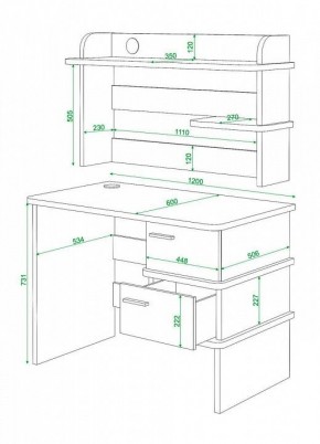 Стол компьютерный Домино СД-15 в Кунгуре - kungur.mebel24.online | фото 4