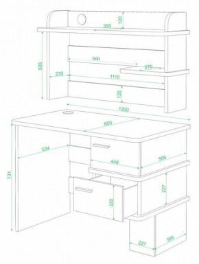 Стол компьютерный Домино СД-15 в Кунгуре - kungur.mebel24.online | фото 2