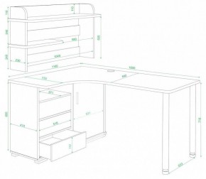 Стол компьютерный Домино СР-145М в Кунгуре - kungur.mebel24.online | фото 3