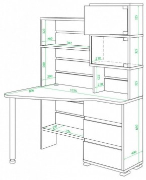 Стол компьютерный Домино СР-322 в Кунгуре - kungur.mebel24.online | фото 2