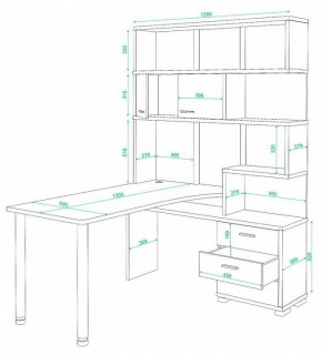 Стол компьютерный Домино СР-420/130 в Кунгуре - kungur.mebel24.online | фото 2