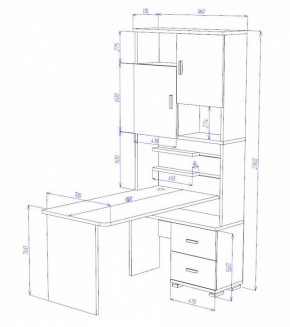 Стол компьютерный Домино СР-720/180 в Кунгуре - kungur.mebel24.online | фото 2