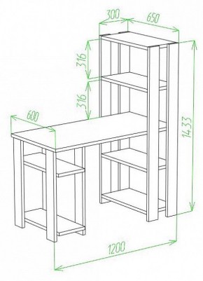 Стол компьютерный Slim СТН-145/120 в Кунгуре - kungur.mebel24.online | фото 2