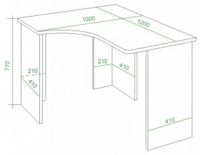 Стол письменный Домино Lite СКЛ-Угл120 в Кунгуре - kungur.mebel24.online | фото 4