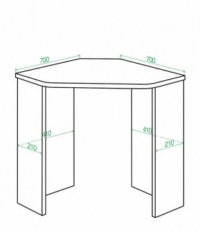 Стол письменный Домино Lite СКЛ-Угл70 в Кунгуре - kungur.mebel24.online | фото 2