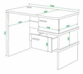 Стол письменный Домино нельсон СД-15С в Кунгуре - kungur.mebel24.online | фото 3