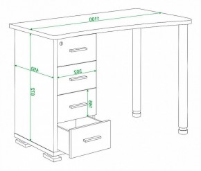 Стол письменный Домино нельсон СКМ-50 в Кунгуре - kungur.mebel24.online | фото 5