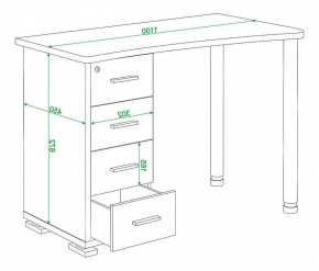 Стол письменный Домино нельсон СКМ-50 в Кунгуре - kungur.mebel24.online | фото 5