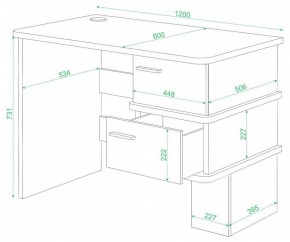 Стол письменный Домино СД-15 С в Кунгуре - kungur.mebel24.online | фото 2