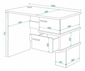 Стол письменный Домино СД-15С в Кунгуре - kungur.mebel24.online | фото 3