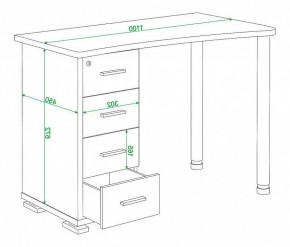 Стол письменный Домино СКМ-50 в Кунгуре - kungur.mebel24.online | фото 6