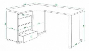 Стол письменный Домино СР-145СМ в Кунгуре - kungur.mebel24.online | фото 5
