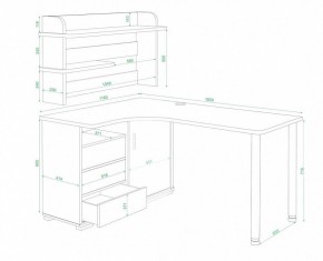 Стол письменный Домино СР-165СМ в Кунгуре - kungur.mebel24.online | фото 2