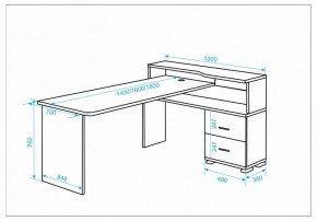 Стол письменный Домино СР-620/180 C в Кунгуре - kungur.mebel24.online | фото 2