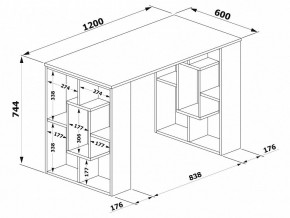 Стол письменный СПм-15 в Кунгуре - kungur.mebel24.online | фото 3