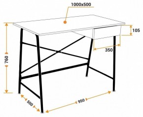 Стол письменный WD-12 в Кунгуре - kungur.mebel24.online | фото 10