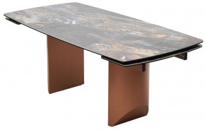 Стол ПУАНТО 200 TITANIUM LAWA NERO, керамика / МЕДЬ каркас М-City в Кунгуре - kungur.mebel24.online | фото 8