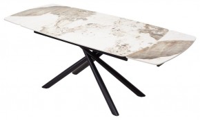 Стол RIVOLI 140 GLOSS LUXURY PANDORA SOLID CERAMIC / BLACK, ®DISAUR в Кунгуре - kungur.mebel24.online | фото 2