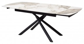 Стол RIVOLI 140 GLOSS LUXURY PANDORA SOLID CERAMIC / BLACK, ®DISAUR в Кунгуре - kungur.mebel24.online | фото 7