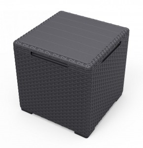 Стол с функцией хранения Виго (Vigo storage box) графит в Кунгуре - kungur.mebel24.online | фото 2