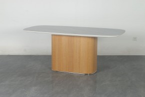 Стол TAMPA 180 цвет БЕЛЫЙ МРАМОР M326, керамика / Каркас OAK, ®DISAUR в Кунгуре - kungur.mebel24.online | фото 10