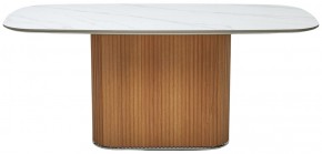 Стол TAMPA 180 цвет БЕЛЫЙ МРАМОР M326, керамика / Каркас OAK, ®DISAUR в Кунгуре - kungur.mebel24.online | фото 9