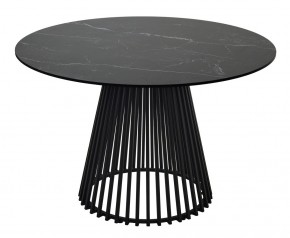 Стол TERNI 120 MATT BLACK MARBLE SOLID CERAMIC Черный мрамор матовый, керамика /Черн.каркас, ®DISAUR в Кунгуре - kungur.mebel24.online | фото 8