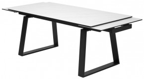 Стол VASTO 180 MARBLES KL-99 Белый мрамор матовый, итальянская керамика/ черный каркас, ®DISAUR в Кунгуре - kungur.mebel24.online | фото 6