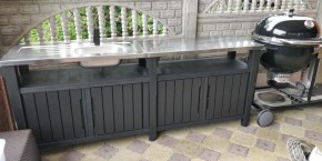 Столик для барбекю 415 Л (Unity Chef 415 L) графит в Кунгуре - kungur.mebel24.online | фото 1