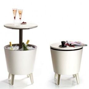 Столик-холодильник COOL BAR крем-шоколад в Кунгуре - kungur.mebel24.online | фото 1